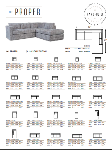 The Proper Sectional by Younger Furniture 54622