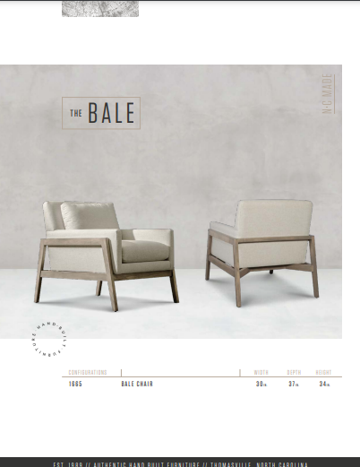 The Bale Custom Chair by Younger Furniture 1665