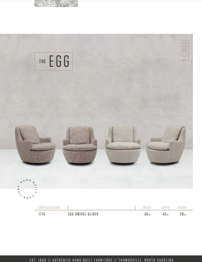 The Egg Custom Chair by Younger Furniture 1775