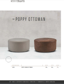 The Poppy Round Ottoman by Younger Furniture 1020
