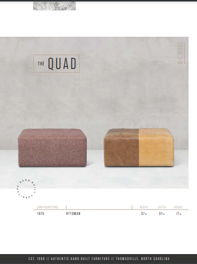 The Quad Ottoman by Younger Furniture 1075