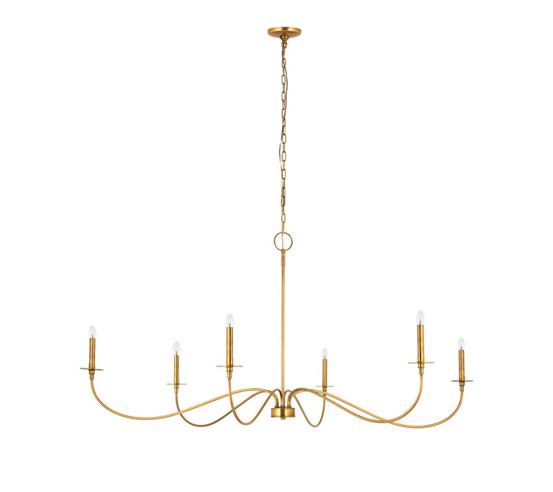 The Z-Lite Arrington Collection 6 Light Chandelier