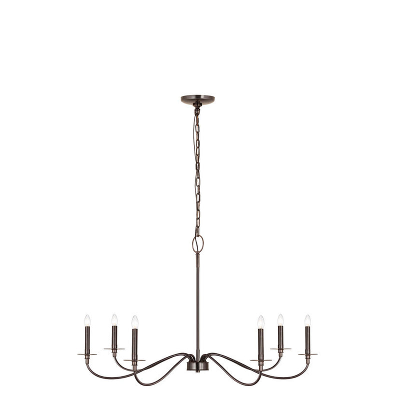 The Z-Lite Arrington Collection 6 Light Chandelier