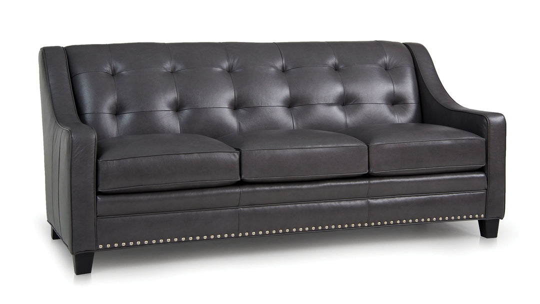Smith Brothers SB203 Style Custom Leather Sofa