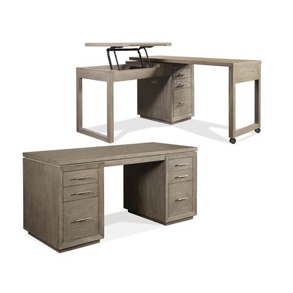 Prelude Swivel Lift Top L-Desk Riverside Furniture 39632