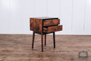 Mid Century Night Stand Mango Strip Pine