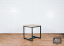 The Fox & Roe Axel End Table in Wire Brush Vintage & Natural Finish